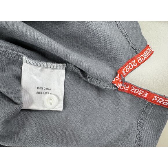 Rugby World Cup France 2023 Polo Shirt Mens XXL Grey Cotton Jersey Preppy Bloke - Picture 10 of 16